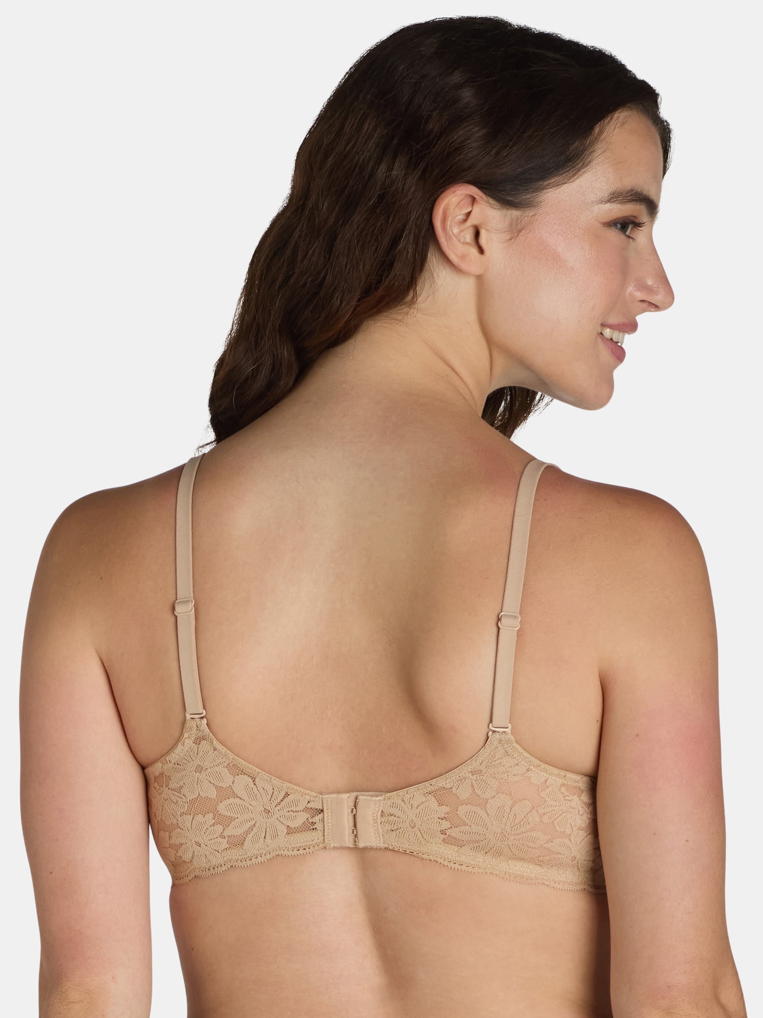 No Boundaries Women's Demi Underwire T-Shirt Bra with Sugarcup, Sizes 34A-40DD
