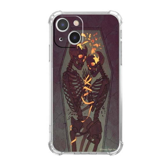 Tomb Skull Lovers Case for iPhone 13,Aesthetic Art Design Pattern Soft Full TPU Bumper Cover