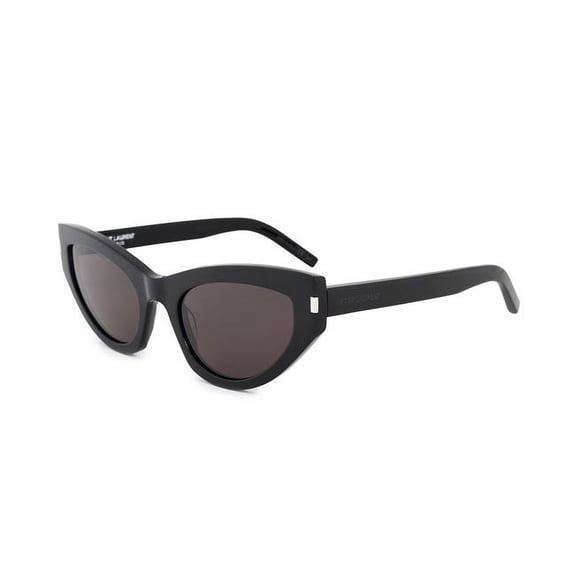 Saint Laurent YSL-SUNG-GRACE-SL215-001-54 Cat Eye Sunglasses with Shiny Grey Actual Lens - 54 x 22 x 145 mm