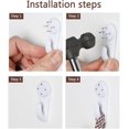 thumbnail image 5 of (White) 43 Pieces Wall Hooks for Photo Frame, Invisible Plastic Wall Hook, Concrete Nails, Concrete Fastener, Ideal for Hanging a Photo Frame, Clock, 5 of 5
