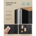 thumbnail image 3 of SONGMICS Storage Cabinet, Metal Cabinet, Sideboard with 2 Doors, Magnetic Closure, Adjustable Shelves, Steel Frame, Rustic Brown and Matte Black ULSC204B01, 3 of 6