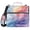 Dreamlike Colorful Light Shadow, variant on 3 Ring Zipper Binder with Shoulder Strap Waterproof Trapper Keeper 2 Inch D-Ring 500 Sheets Capacity, Teal Green Gold Marble