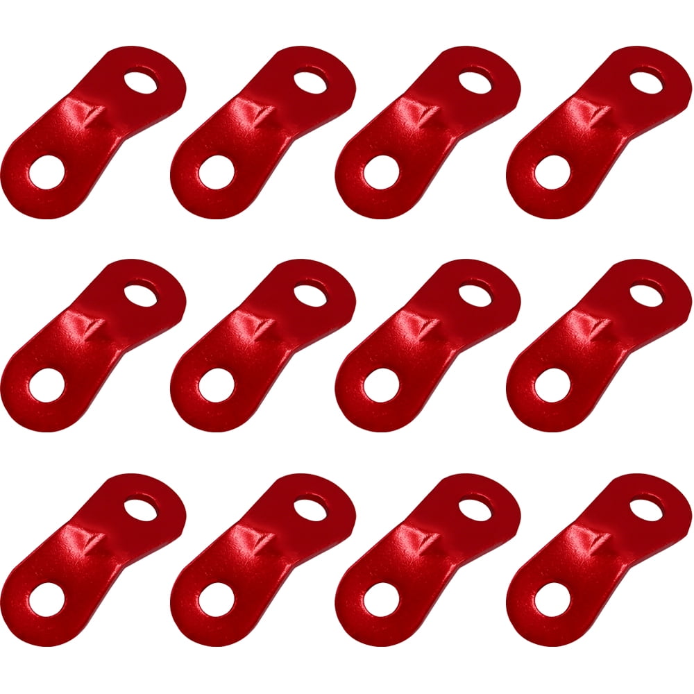 12 Pieces Aluminum Alloy Guyline Cord Adjuster Camping Rope Tensioner