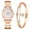 Rose Gold, variant on VerPetridure Jadi New Watch Trend Latest Design Grain Dial High Quality Quartz Watch