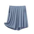 thumbnail image 6 of MLCDZ Womens Bermuda Shorts Elastic Waist Athletic Loose Running Comfy Long Yoga Shorts with Pockets Summer Golf Workout Holiday Short Pants, 6 of 6