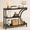 Black-1-Pack, variant on Black 2-Pack 3-Tier Industrial Narrow Console Table Set for Entryway Living Room Foyer