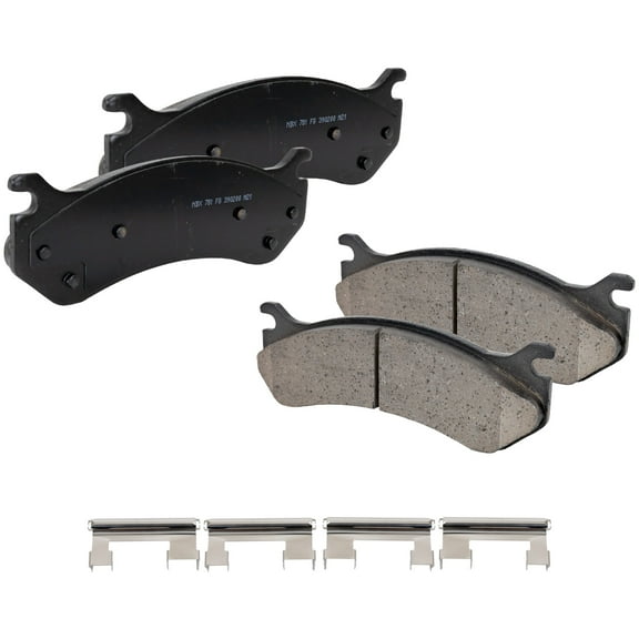 Brake Pad Set Compatible with 2000-2006 Chevrolet Tahoe 2007-2010 GMC Sierra 3500 HD 8Cyl 4.8L 5.3L 6.0L 6.6L