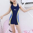 thumbnail image 4 of Mceream Girls Swimsuit One Piece Boyleg Bathing Suit Full Coverage Rash Guard Bathing Suit Teen Practice Swimwear with UPF 50+ Size 4-14, 4 of 7