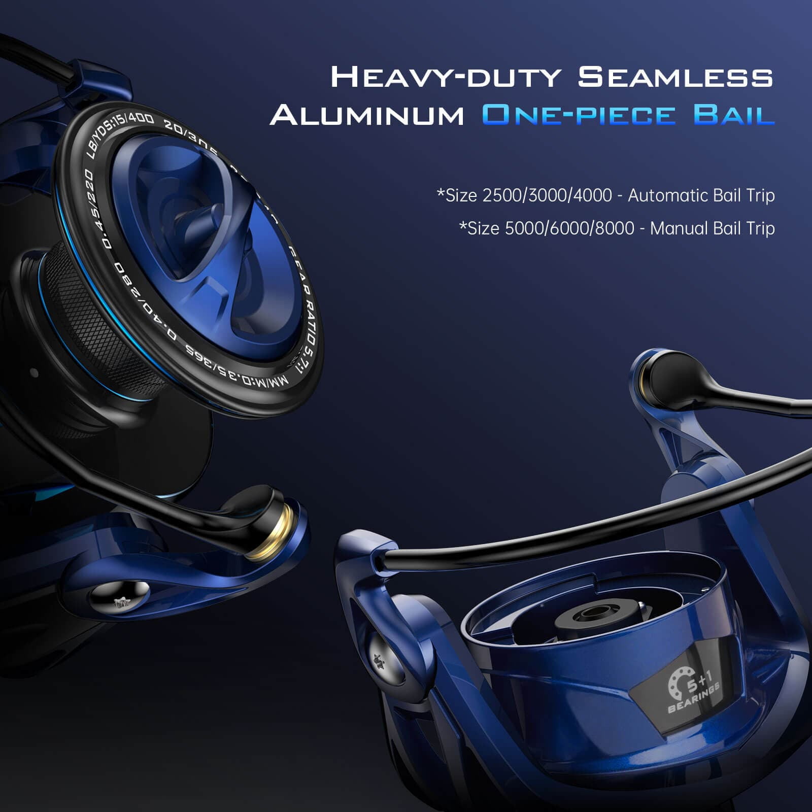 KastKing Kapstan SE 2500 Saltwater Spinning Reel - 30 lbs Drag, CNC Aluminum Body, High Speed