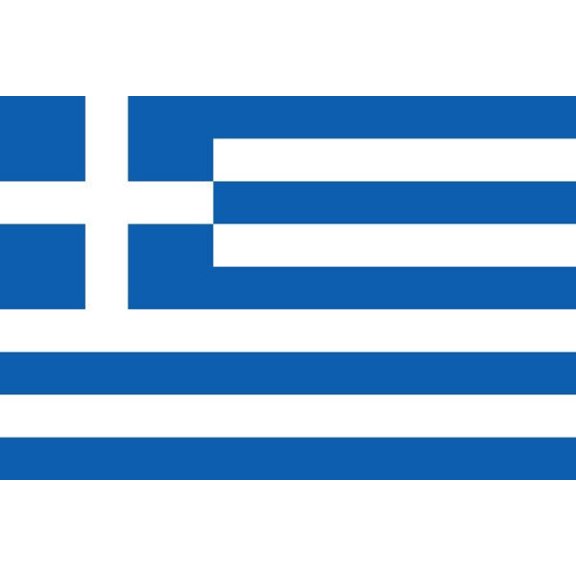 Greece Flag Decal Sticker - 6 inches wide