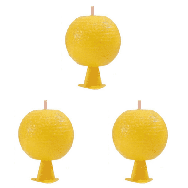 Trampas para moscas de la fruta Trampas adhesivas en forma de cítricos para interiores y exteriores (B)
