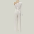 thumbnail image 6 of Ichuanyi Womens Tops, Summer Women Sleeveless One Shoulder Top Casual Boho Long Wide Leg Two-Piece Outfit, 6 of 9