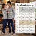 thumbnail image 5 of U2SKIIN Couples Matching Pajamas Set, Pullover Soft Cotton Loungewear Long Sleeve Pjs Sets, 5 of 5