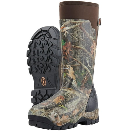 Hisea Apollo Pro 800G Insulated Men's Hunting Boots Waterproof Durable Rubber Muck Mud Boots with Arctic Grip Outsole