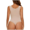 thumbnail image 5 of FAHXNVB Shapewear Bodysuit for Women Seamless Round Neck Tummy Control Sculpting Body Shaper Slimming Shaping Tank Tops, 5 of 5
