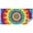 Rainbow Tie Dye, variant on Blue White Tie Dye Mandala Pattern Rectangle Tablecloth 60"x102",Waterproof Polyester Rectangle Table Cloth, Wipeable Spillproof Polyester Tablecloth for Dining, Camping, Indoor and Outdoor