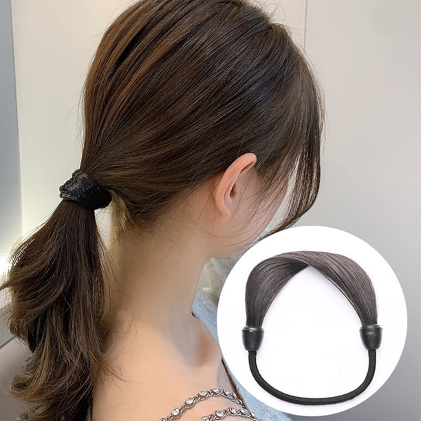 Fiudx Peluca En Cola de Caballo, Elegante y Cómoda, Cola En Cola de Caballo, Peluca Sintética de Imitación, Solución Rápida para Peinados, Ideal para Mujeres, Adolescentes y Niñas, Diseño Duradero.
