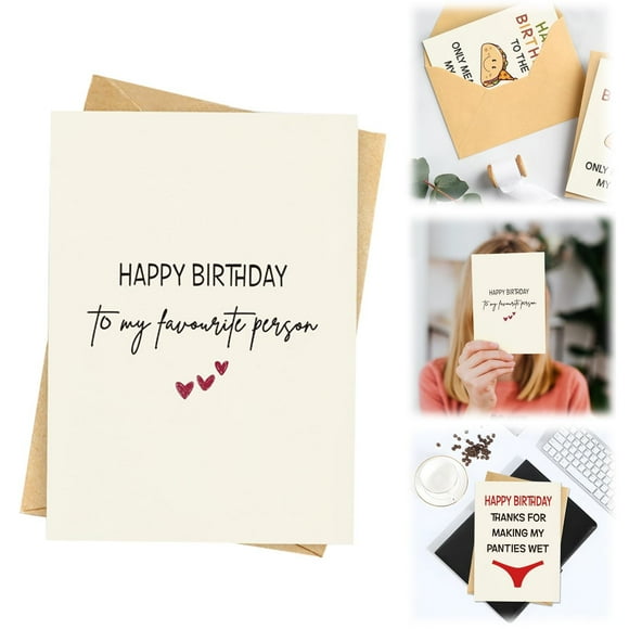 Elapind, Fun Birthday Card with Envelope, Humorous Greeting Card for Adults, Blank Inside, Birthday Greeting Cards, Multi-Color, Birthday Gift Cards