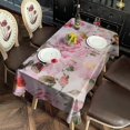 thumbnail image 2 of Pioneer Flower Floral Print Pattern Rectangle Tablecloth 60"x102",Waterproof Polyester Rectangle Table Cloth, Wipeable Spillproof Polyester Tablecloth for Dining, Camping, Indoor and Outdoor, 2 of 6