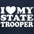 thumbnail image 3 of CafePress - I Love My State Trooper Women's Dark T Shirt - Women's Traditional Fit Dark T-Shirt, 3 of 4