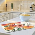 thumbnail image 6 of Yayeee Dish Drying Mat for Kitchen Counter 18"x24" Microfiber Absorbent Pad, Hand Drawn Floral, 6 of 7