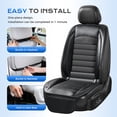 thumbnail image 6 of Coverado Cooling Car Seat Cover, 2 Powerful Turbo Fans Ventilated Seat Cushion for Summer, 3-Speed Temperature Adjustable Universal Fit for Car SUV Truck, Carbon Fiber Gray, 6 of 8