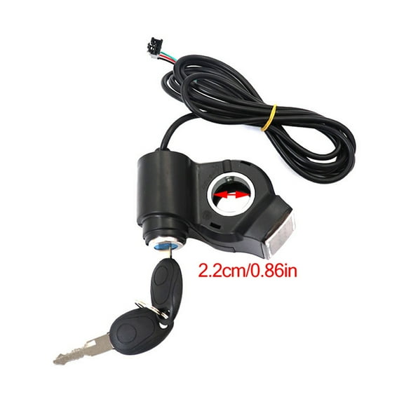 Electric Scooter LCD Thumb Throttle Voltmeter Digital Voltage Display Switch Power with Key Lock Bicycle Accessories