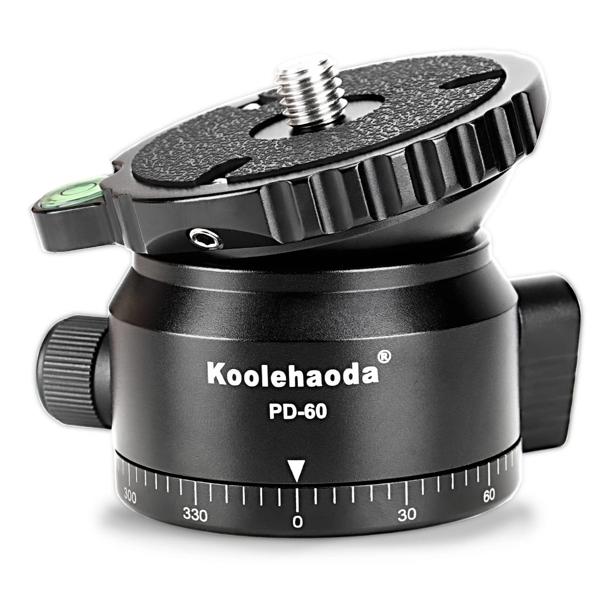 Koolehaoda PD60 Tripod Leveling Base Camera Leveller,Inclination 15 °, with 3/8" Thread, Offset