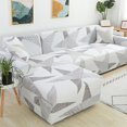 thumbnail image 3 of Funda de sofá elástica geométrica en forma de L, cubierta de sofá de esquina, sillón, 1/2/3/4 asientos para sala de estar, 1 unidad, 3 of 5