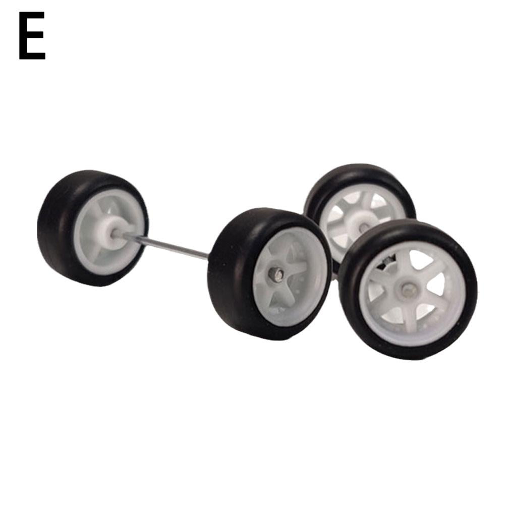 1 64 Scale Wheels For Hotwheels Rubber Tire Model LE Car Parts Modified L4J4 Walmart