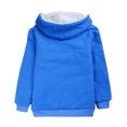 thumbnail image 4 of Girls Hoodies Kids Blue Full Zipper Hoodies Long Sleeve Soft Sweatshirts Top Winter Clothes Boys 5-6 Years Clothes Boys Girls Fashion, 4 of 5