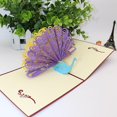 thumbnail image 5 of 3d Pop Up Greeting Card Hollow Peacock Design Birthday Anniversary Easter Card, 5 of 5