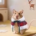 thumbnail image 3 of Billuyoard Capa de poliéster adorable para hámster. Prenda cómoda y práctica para mascotas pequeñas. Capa navideña festiva para mascotas Aseo de mascotas rojo, 3 of 6