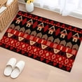thumbnail image 3 of 2x3 Washable Entryway Rug, Red Black Aztec Non-Slip Area Rug for Front Door Kitchen Bathroom, Geometric Pattern Indoor Floor Mat for Home Decor, 3 of 9