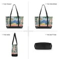 thumbnail image 6 of FORMRS Canvas Laptop Tote Bag for Women with 15.6" Computer Compartments Shoulder Handbag, Seaside Leaves, 6 of 7