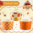 180 Pcs Thanksgiving Day Paper Ice Cream Cups 9 oz Disposable Dessert