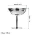 thumbnail image 2 of Uxcell Stainless Steel Martini Cocktail Glasses, 1Pcs 160ml, Silver, 2 of 6