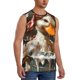 thumbnail image 2 of Fotbe Cartoon Scottish Duck Men's Camiseta sin Mangas Estampada para Hombres, Playera Casual para Gimnasio, Entrenamiento, Playa-Medium, 2 of 7
