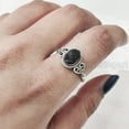 thumbnail image 3 of Natural Black Tourmaline Ring, Raw Black Tourmaline Gemstone Ring, October Birthstone, Tiny Bohemian Ring, 925 Sterling Silver, Womens Ring, Christmas Handmade Statement Jewelry, Rough Tourmaline, 3 of 9
