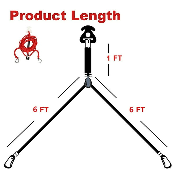 Boat Tow Harness Tubing Rope Heavy Duty Watersports Quick Connector