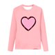 thumbnail image 3 of Blusas y camisas de manga larga con cuello redondo Camisas con estampados de manga larga Cuello redondo lindo Blusas casuales elegantes Ropa Camisas de cuello redondo Niña Top de poliéster, 3 of 4