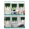 thumbnail image 5 of Green Christmas Tree Tie Up Curtains for Windows 63 Inch Length Balloon Curtains Kitchen Adjustable Balloon Window Shade Xmas Tree Winter Snowflake Tie Up Valance Bathroom Curtain Window 42"x63", 5 of 6