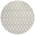 thumbnail image 2 of Addison Rugs Chantille Indoor/Outdoor Transitional Geometric Ivory Machine Washable Round Rug, 8' x 8', 2 of 8