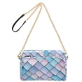 thumbnail image 2 of FORMRS Women Crossbody Purse with Chain Strap Vegan Leather Shoulder Handbag, Purple Art Pattern, 2 of 7