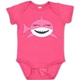 thumbnail image 3 of Inktastic Cute Pink Shark Boys or Girls Baby Bodysuit, 3 of 5