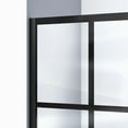 thumbnail image 3 of French Linea Toulon 30 in. W x 58 in. H Frameless Single Panel Tub Screen in Matte Black, 3 of 6