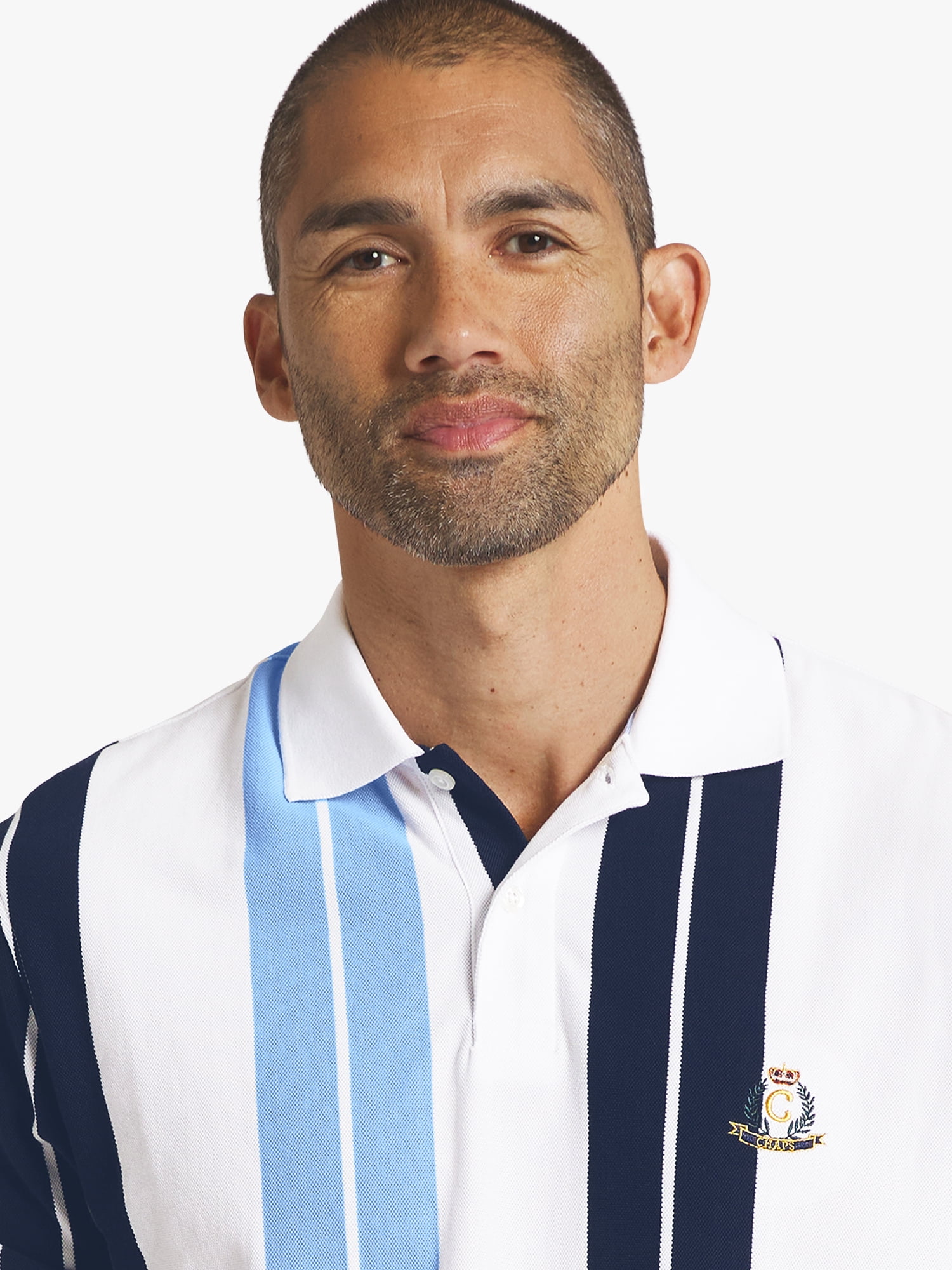 Chaps Men's Striped Pique Polo, Sizes S - 2XL