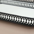 thumbnail image 3 of Mirror Vanity Tray - Decorative Organizer for Bathroom and Bedroom , Black, 3 of 6