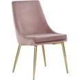 thumbnail image 3 of Meridian Furniture Karina Pink Velvet Dining Chair (Set of 2), 3 of 5