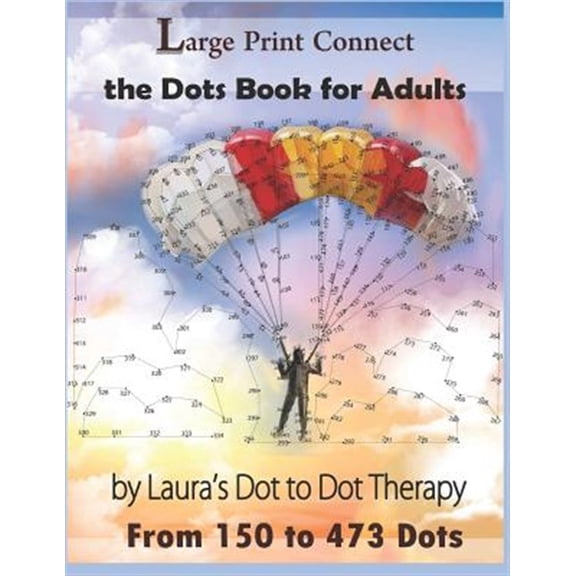 Pre-Owned Large Print Connect the Dot Book for Adults from 150 to 473 Dots